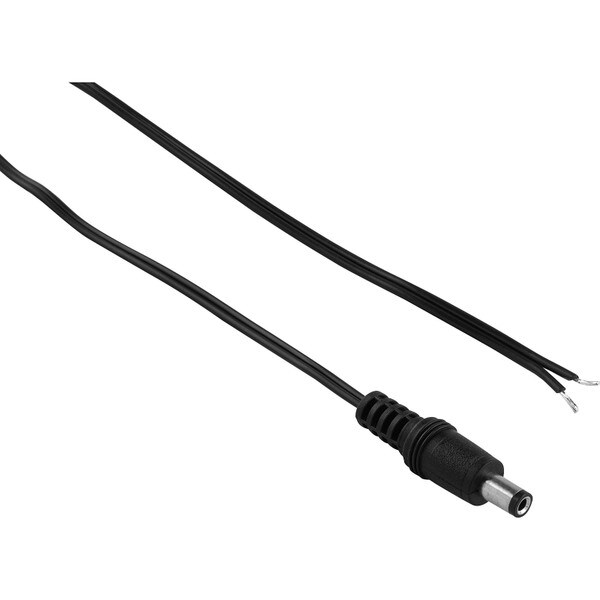 Main product image for 6 ft. 2.5 x 5.5mm x 9.5mm DC Male Plug to Bare Wire 090-985